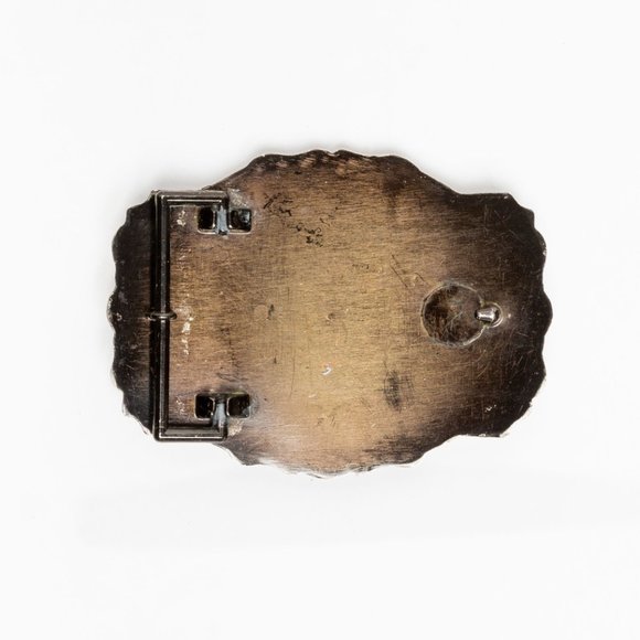 Rare Vtg Harley Davidson 70's Black Buckle - Picture 3 of 4